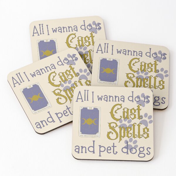 Item preview, All I wanna do is Cast Spells and Pet Dogs designed and sold by ezleeamuzed.