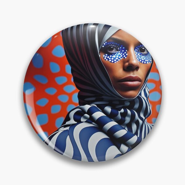 Item preview, Beatiful Moroccan-like woman in a kind of colored hijab designed and sold by osssoconcept.