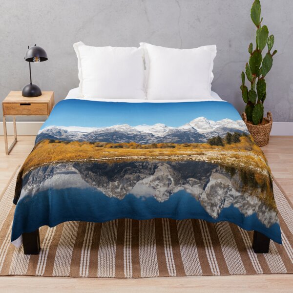 Item preview, Majestic Peaks of the Teton Range reflect on a Mountain stream designed and sold by Brasilia.