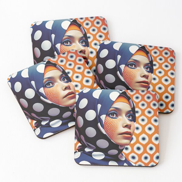 Item preview, Girl in a scarf-hijab with make up watching designed and sold by osssoconcept.