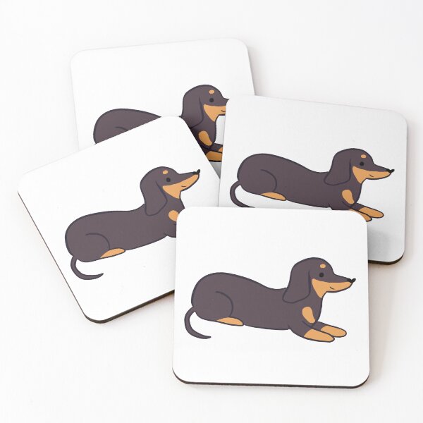 Item preview, dachshund dog cartoon illustration - sausage dog  designed and sold by Yarafantasyart.