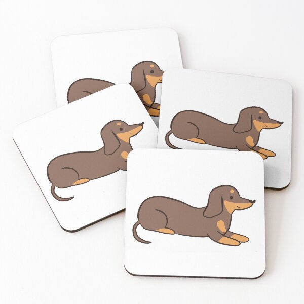 Item preview, dachshund dog cartoon illustration - sausage dog  designed and sold by Yarafantasyart.