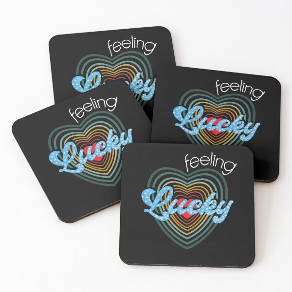 Item preview, Valentines Feeling Lucky retro rainbow heart  designed and sold by Pchra-store.