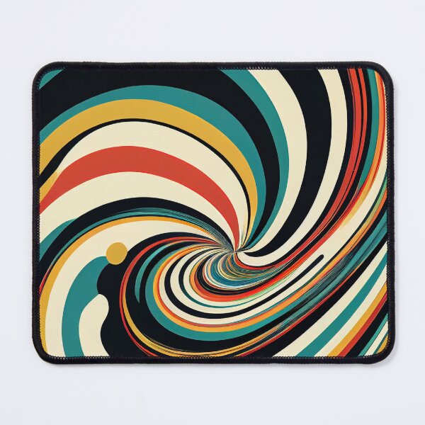 Item preview, "Everleigh" - Liquid Swirl Contemporary Abstract Pattern in Orange, Yellow, Black, Navy, Blue, Brown, Cream, Gold, Red designed and sold by HiArtify ❤️.