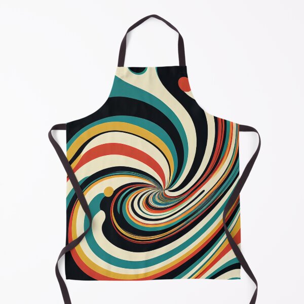 Item preview, "Everleigh" - Liquid Swirl Contemporary Abstract Pattern in Orange, Yellow, Black, Navy, Blue, Brown, Cream, Gold, Red designed and sold by HiArtify ❤️.