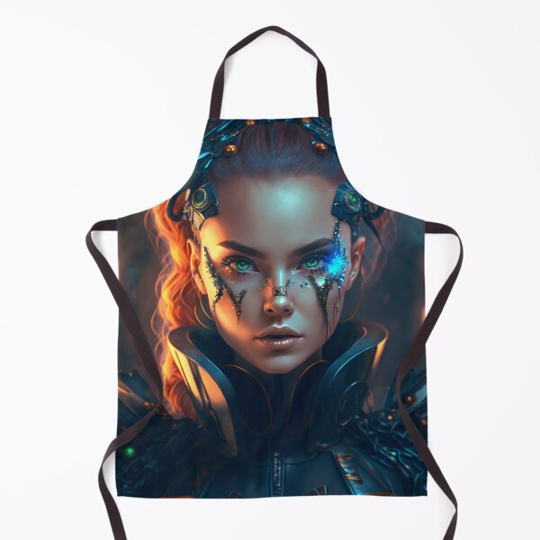Item preview, Cyberpunk Female with Green Augments designed and sold by AICreateWorlds.