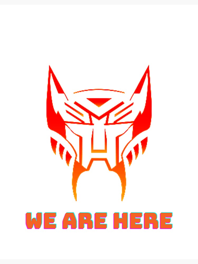 We Are Here Sticker For Sale By Chak87 Redbubble