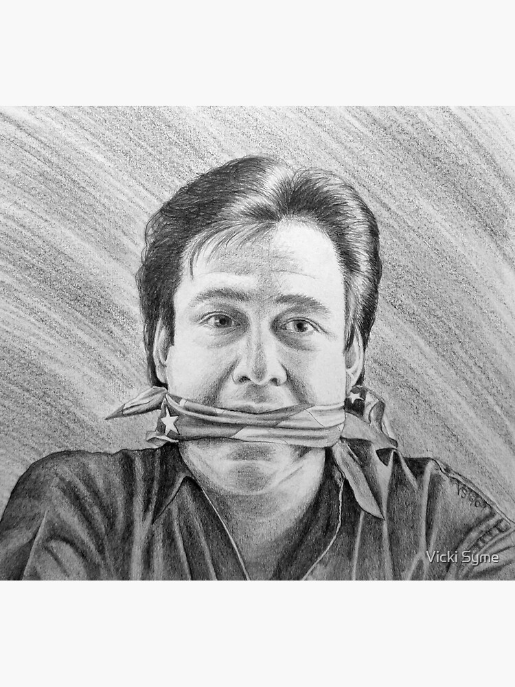 Bill Hicks Portrait Pencil Drawing Sticker By Vickisyme Redbubble 