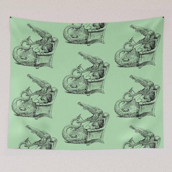 Item preview, Vintage Crocodile at the Dentist designed and sold by GazCoDesign.