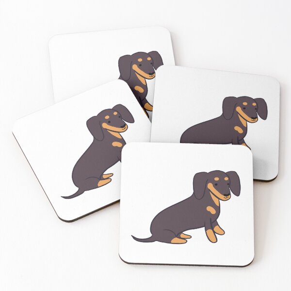 Item preview, Cute dachshund dog illustration - cartoon sausage dog   designed and sold by Yarafantasyart.