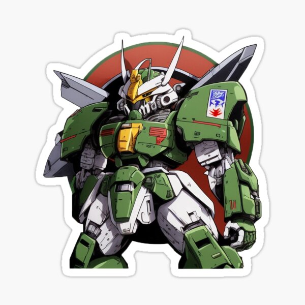 Fight robot green Sticker