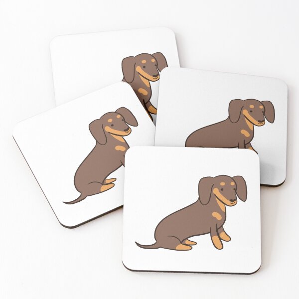 Item preview, Cute dachshund dog illustration - cartoon sausage dog   designed and sold by Yarafantasyart.