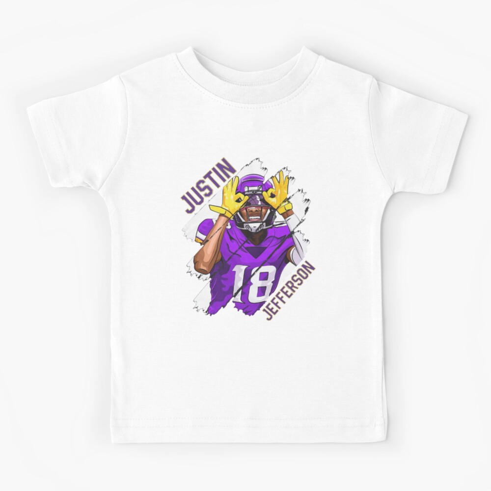 Justin Jefferson Jersey  Kids T-Shirt for Sale by LOSTandLO