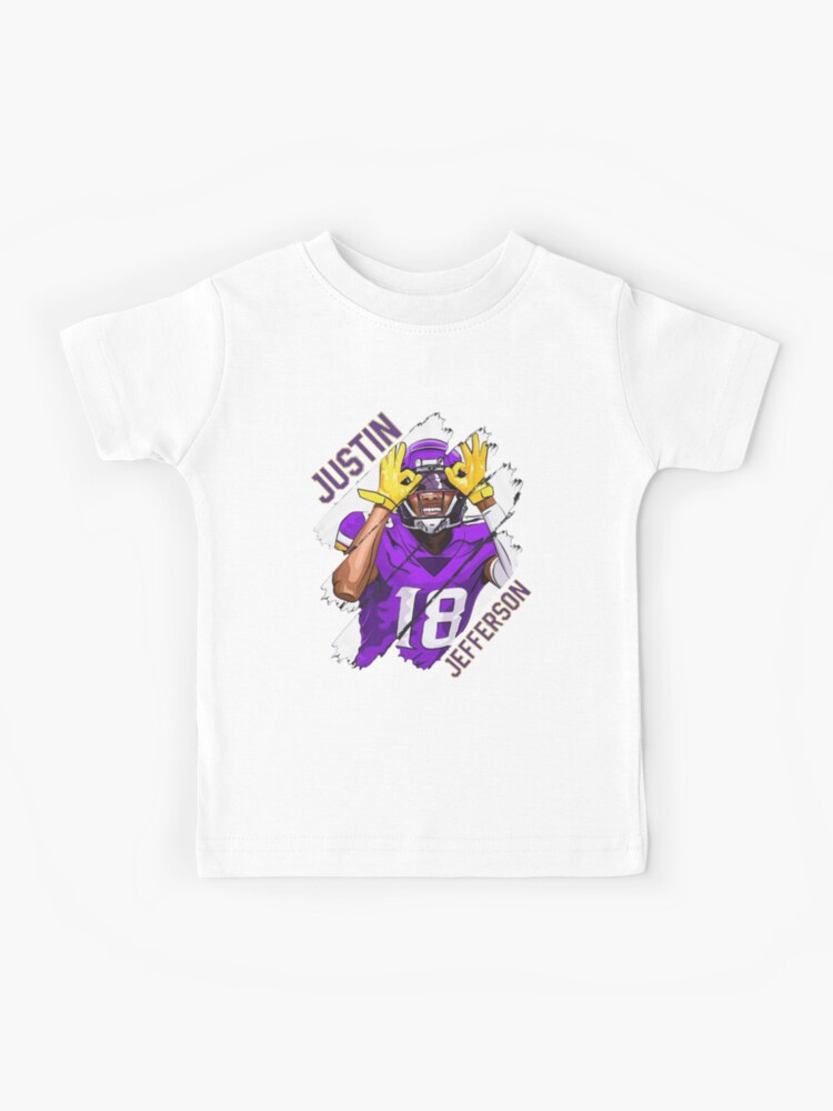 Youth Ja'Marr Chase and Justin Jefferson Griddy Football Kid's T-Shirt