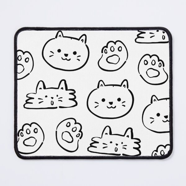 Item preview, Kitty Seamless Pattern designed and sold by ItsBubbleTea.