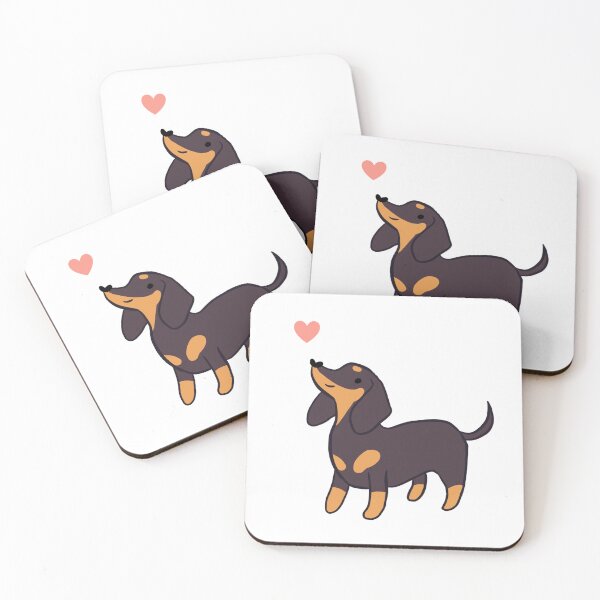 Item preview, Cute dachshund dog - cartoon sausage dog   designed and sold by Yarafantasyart.