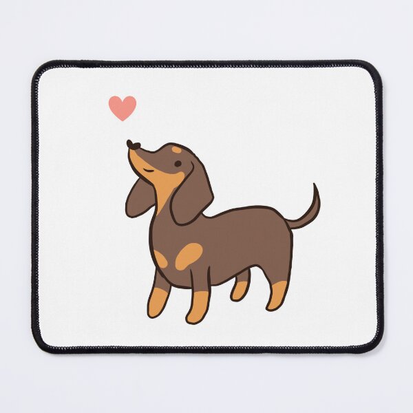 Item preview, Cute dachshund dog illustration - cartoon sausage dog designed and sold by Yarafantasyart.