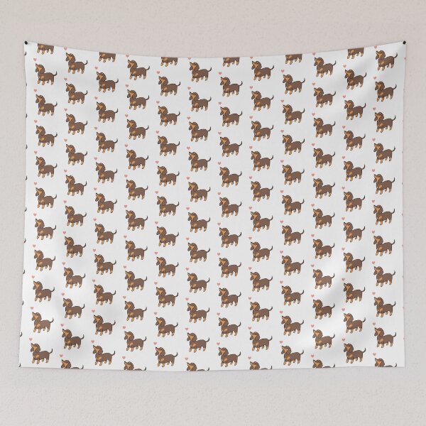 Item preview, Cute dachshund dog illustration - cartoon sausage dog   designed and sold by Yarafantasyart.