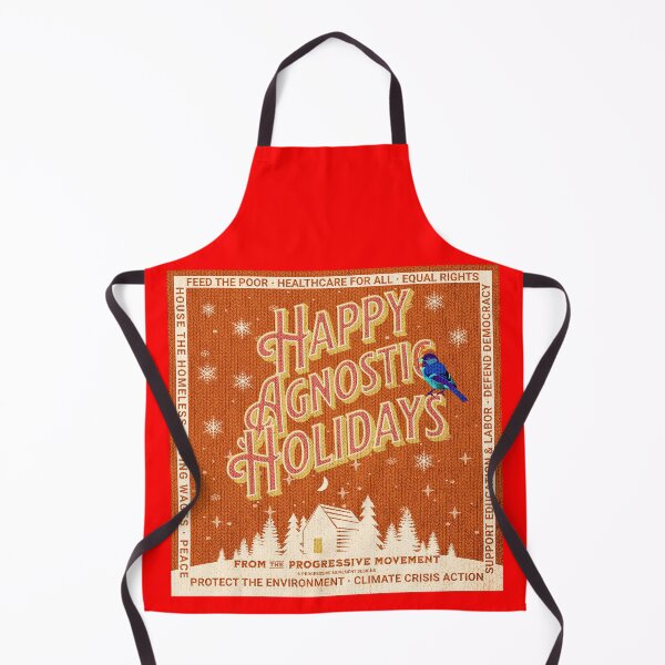 Item preview, PMD00175 Progressive Movement Designs Happy Agnostic Holidays suéter no feo para progresistas designed and sold by ProgressiveLeft.