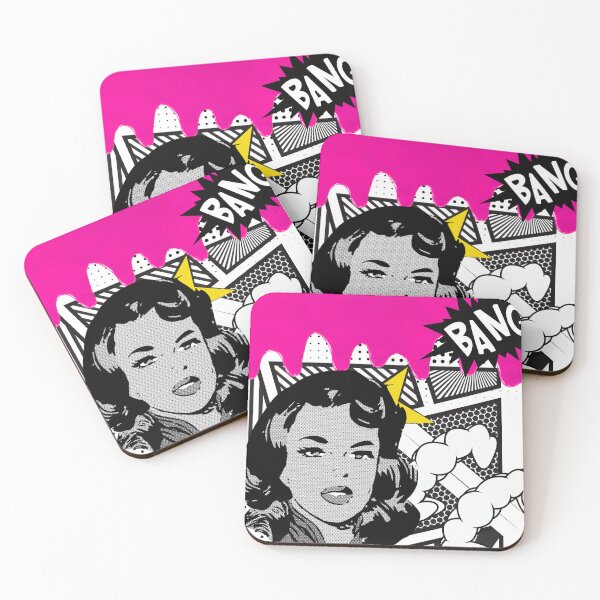 Item preview, Comic Girl With Pink Paint  designed and sold by PreppyPalace.