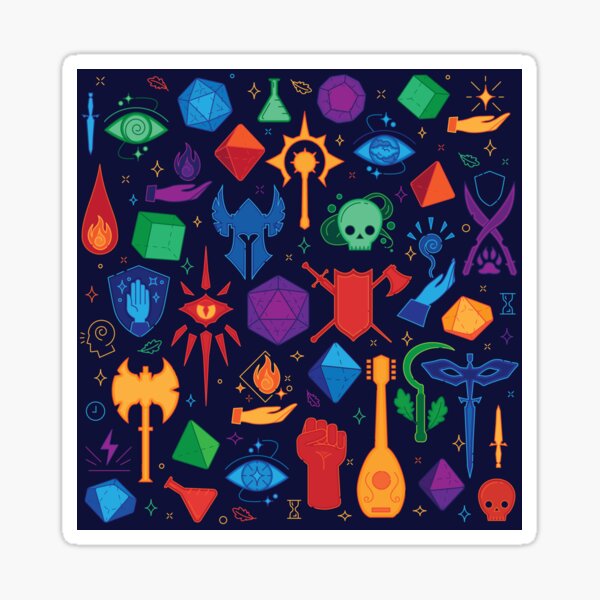 DnD Forever - Color Sticker