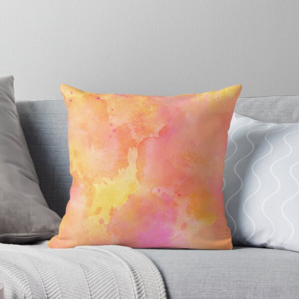 Item preview, Hot pink, yellow, orange abstract watercolor pattern designed and sold by thephoenixsoul.