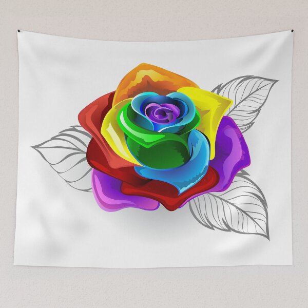 Item preview, Rainbow rose bud ( Rainbow roses ) designed and sold by Blackmoon9.