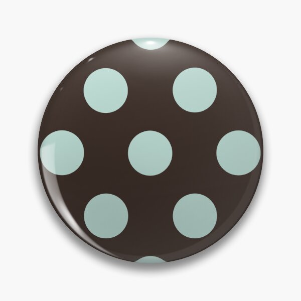 Item preview, Large MINT GREEN and DARK CHOCOLATE BROWN POLKA DOTS  designed and sold by RachelMacht.