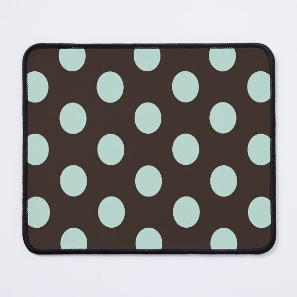 Item preview, Large MINT GREEN and DARK CHOCOLATE BROWN POLKA DOTS  designed and sold by RachelMacht.