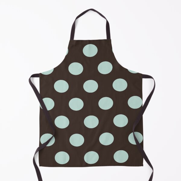 Item preview, Large MINT GREEN and DARK CHOCOLATE BROWN POLKA DOTS designed and sold by RachelMacht.