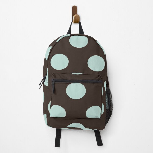 Item preview, Large MINT GREEN and DARK CHOCOLATE BROWN POLKA DOTS  designed and sold by RachelMacht.