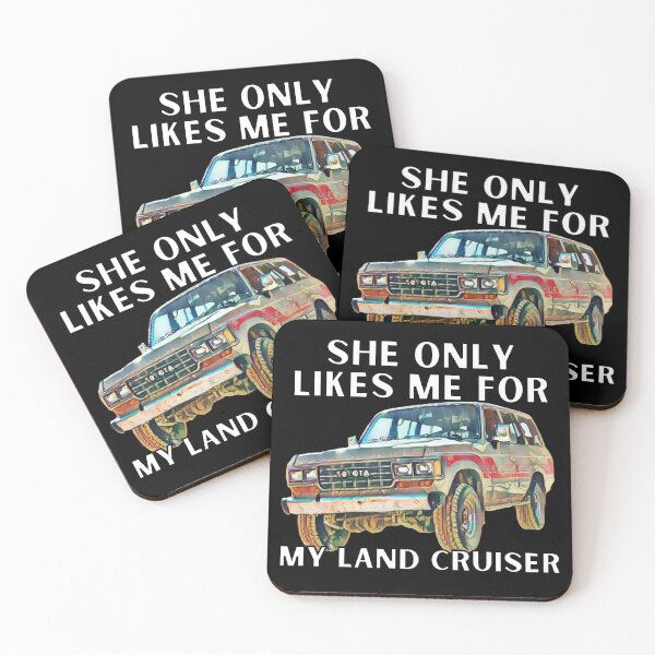 Item preview, She Only Likes Me For My Land Cruiser , LandCruiser ,Vintage 60 series, fj60,Toyota 1980, off road truck, fj40 Toyota trucks designed and sold by AkBrokeBikes.