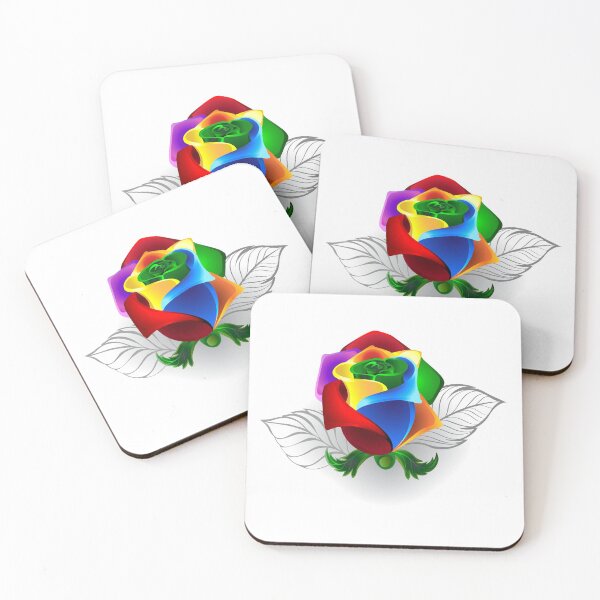Item preview, Rainbow rose bud ( Rainbow roses ) designed and sold by Blackmoon9.