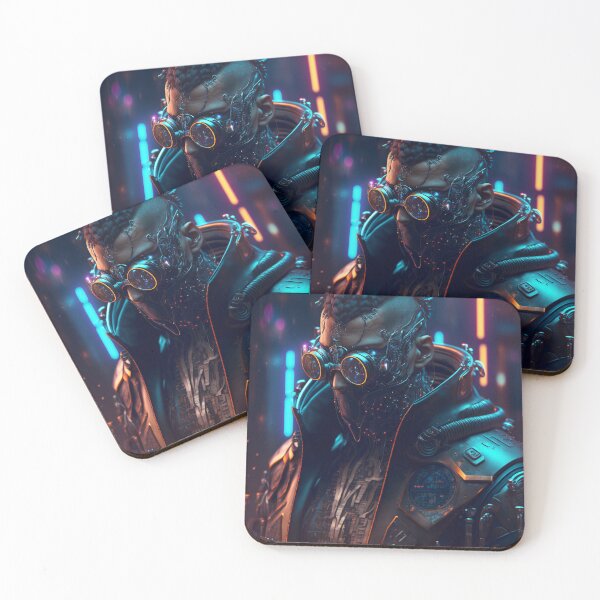Item preview, Post Apocalyptical Cyberpunk Gunslinger designed and sold by AICreateWorlds.