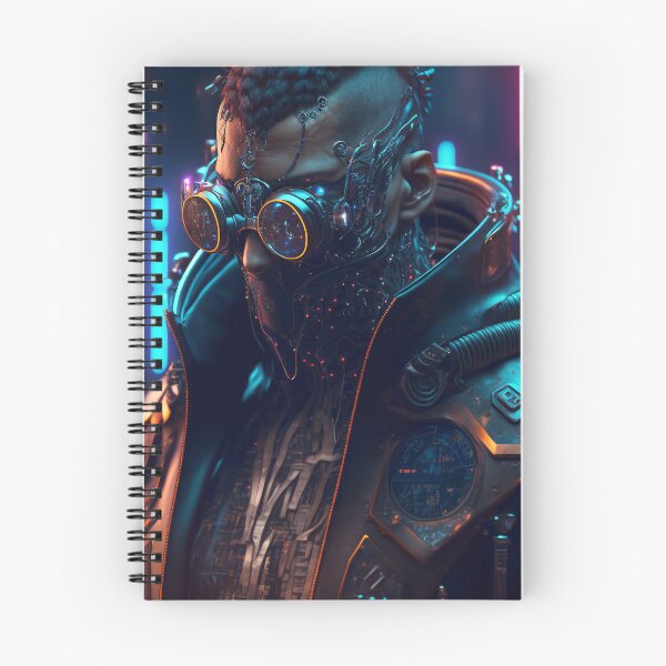 Item preview, Post Apocalyptical Cyberpunk Gunslinger designed and sold by AICreateWorlds.