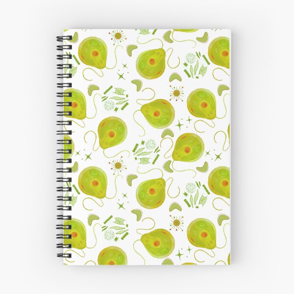 Item preview, Chlamydomonas Algae Midcentury Modern Retro Microbiology Fabric Print designed and sold by ModelOrganism.