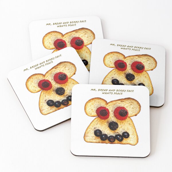 Item preview, Mr. Bread and Berry Face Wants Peace designed and sold by TechLaughs.