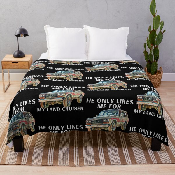 Item preview, He Only Likes Me For My Land Cruiser , LandCruiser ,Vintage 60 series, fj60,Toyota 1980, off road truck, fj40 Toyota trucks designed and sold by AkBrokeBikes.