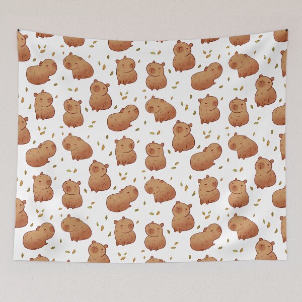 Item preview, Capybara illustration pattern  designed and sold by Mayarart.