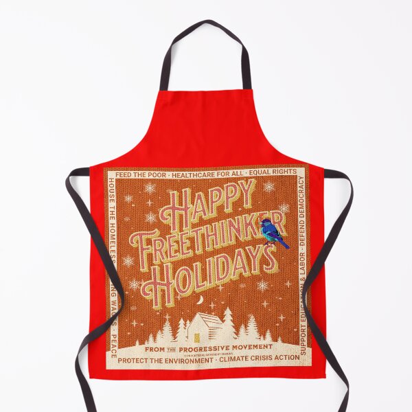 Item preview, PMD00178 Progressive Movement Designs Happy Freethinker Holidays suéter no feo para progresistas designed and sold by ProgressiveLeft.