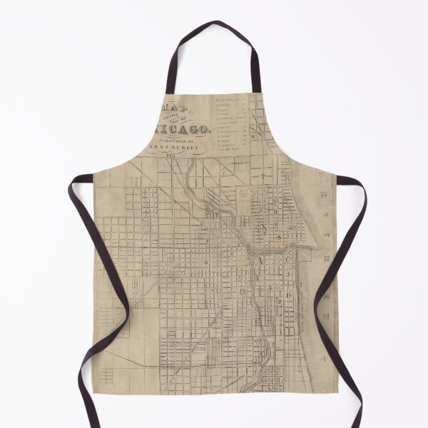 Item preview, Vintage Chicago, Illinois Map designed and sold by BeaSchoney.