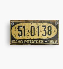 Weinlese-Idaho-Kfz-Kennzeichen Metallbild