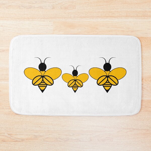 Item preview, Yellow bees on a white background designed and sold by Zhanna Lenivaya.