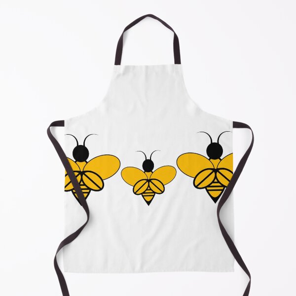 Item preview, Yellow bees on a white background designed and sold by Zhanna Lenivaya.
