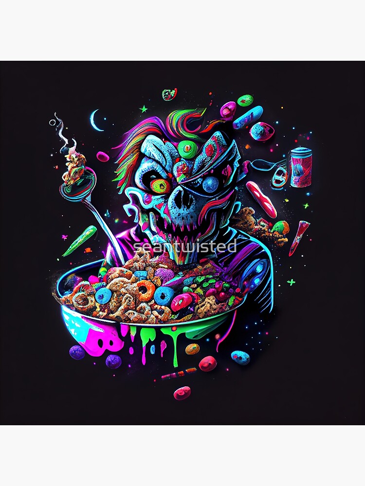 "cereal killers!" Poster for Sale by seantwisted Redbubble
