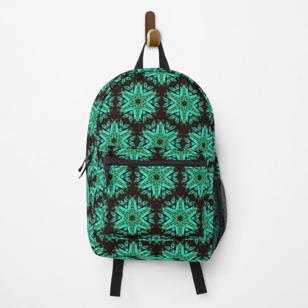 Item preview, Striking Turquoise and Black Honeycomb Seamless Pattern Print designed and sold by protegra.