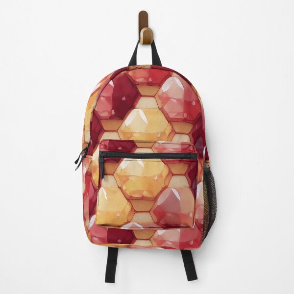 Item preview, Red and Yellow Glass Hexagons designed and sold by BuraxisDesigns.