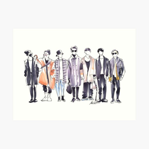 BTS Airport Fashion 171113 Art Print