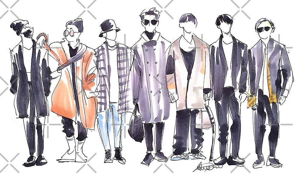 Bts Fashion Sketch - BTS 2020