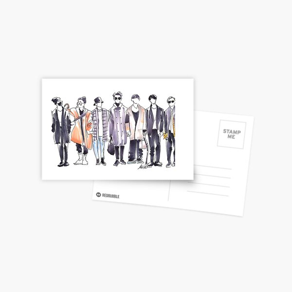 BTS Airport Fashion 171113 Postcard